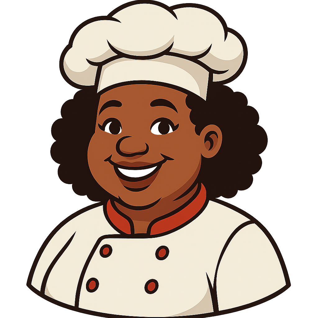 Auntie smiling in kitchen